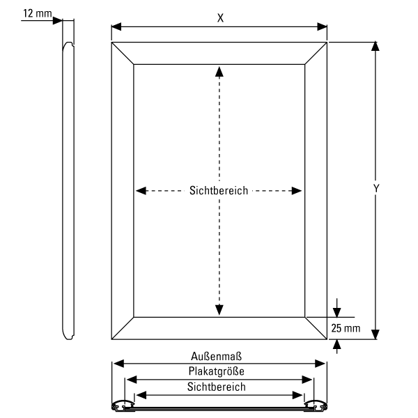 Alu Klapprahmen Plakatrahmen Bilderrahmen Wechselrahmen A3 A1 A0 B2 B1 Ebay